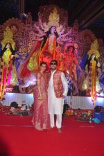 Bappa Lahiri at Durga Pooja Pandal on 20th Oct 2015